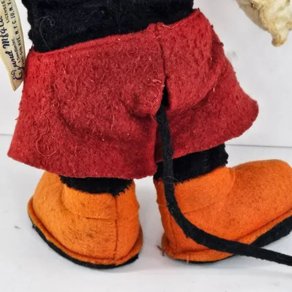 Vintage Gund Disney Mickey Mouse Plush Stuffed Animal 1940s